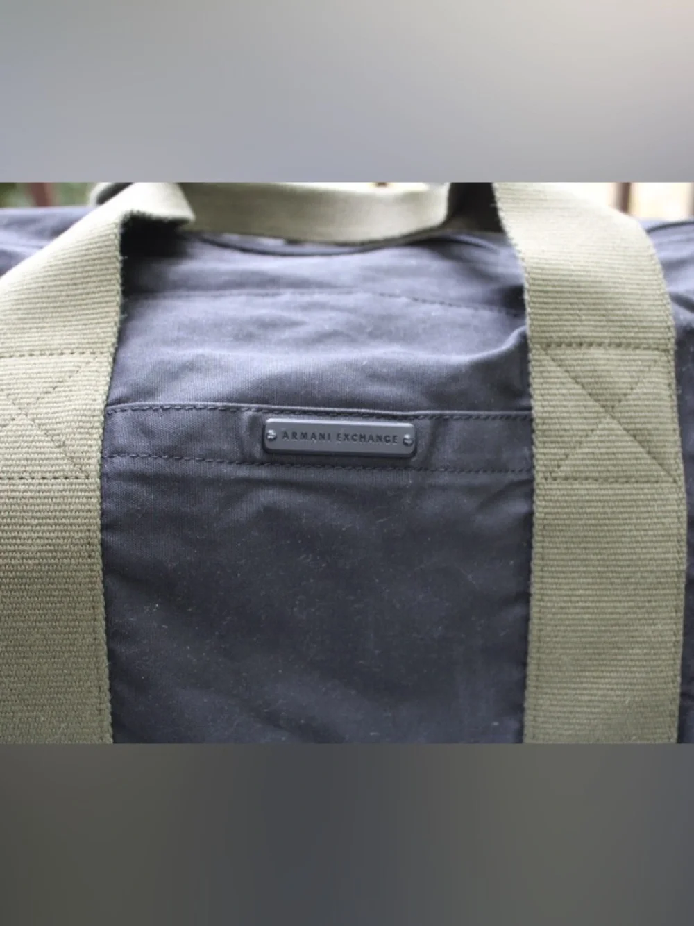 Armani exchange duffel bag